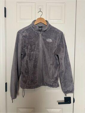 The North Face Gray Plush Fleece Jacket Sz M